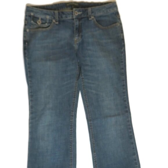 Banana Republic Jeans‎ Womens 6 Blue Mid Rise Bootcut Stretch Denim Blue - Picture 2 of 7